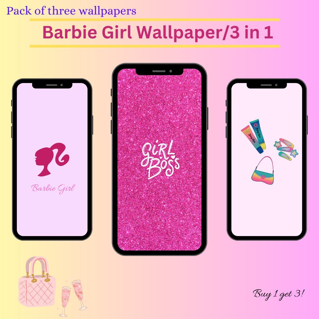 Barbie Wallpaper - Etsy
