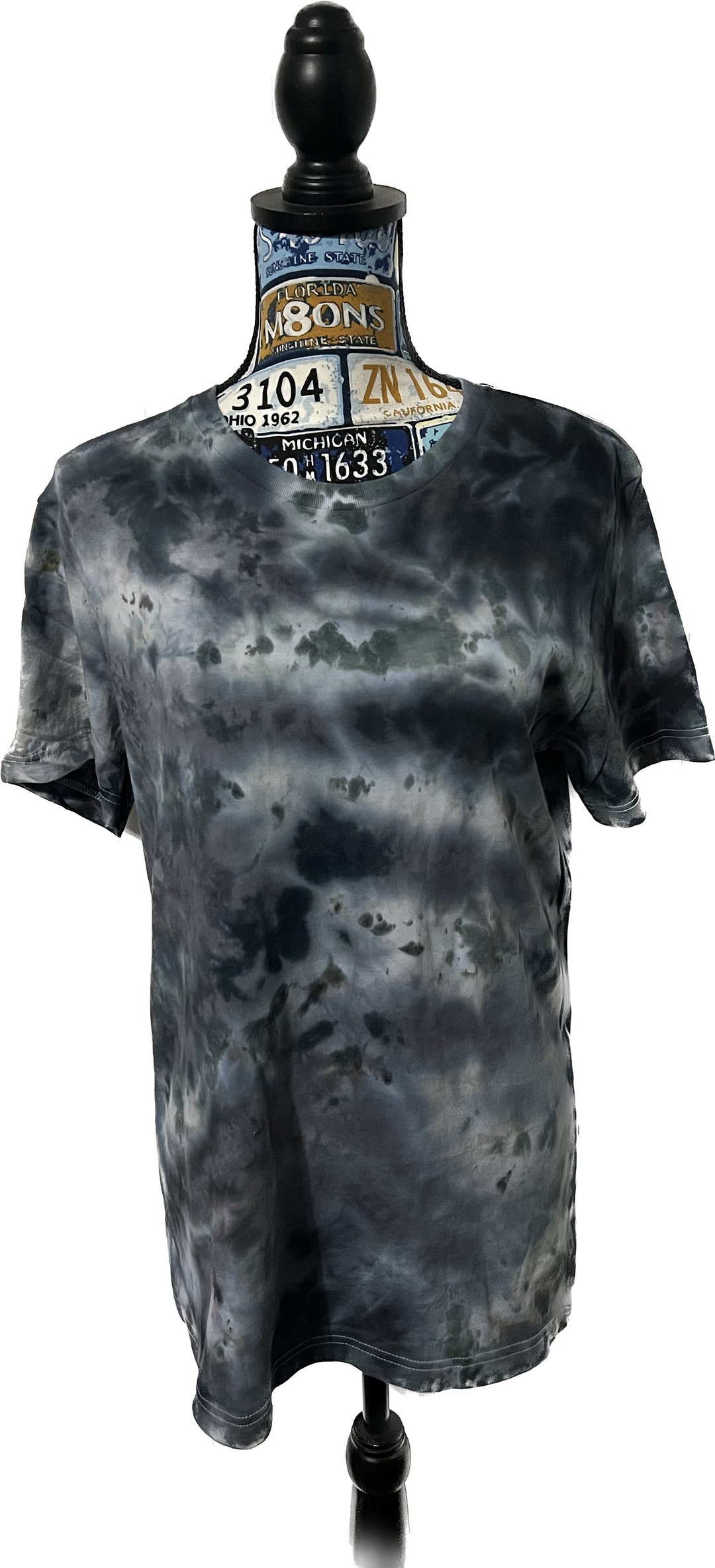 Bella Canvas Tie Dyed Black and Gray T-shirt in Adult Size Medium - Etsy