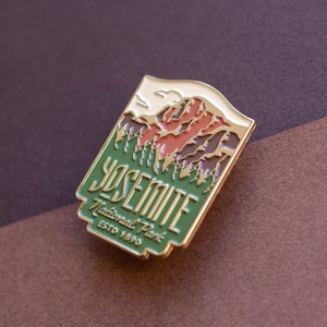Yosemite National Park Enamel Pin | Collectible Pin | Outdoors | Travel | Nature Lover | California