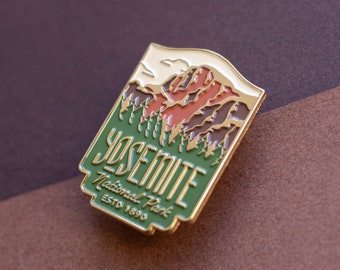 Yosemite National Park Enamel Pin | Collectible Pin | Outdoors | Travel | Nature Lover | California