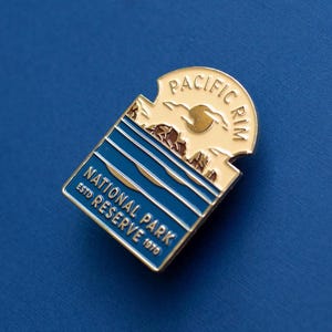 Pacific Rim National Park Enamel Pin: British Columbia Travel Souvenir