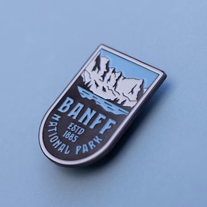Banff National Park Enamel Pin | Collectible Pin | Outdoors | Travel | Nature Lover | Alberta