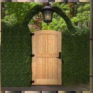 Bamboo Fence Gate by Miracle Woodworks | Outdoor Fence Gate for Backyard Garden Entrance | Customize with your Color Choice (72.8&quot; x 39.4&quot;)
