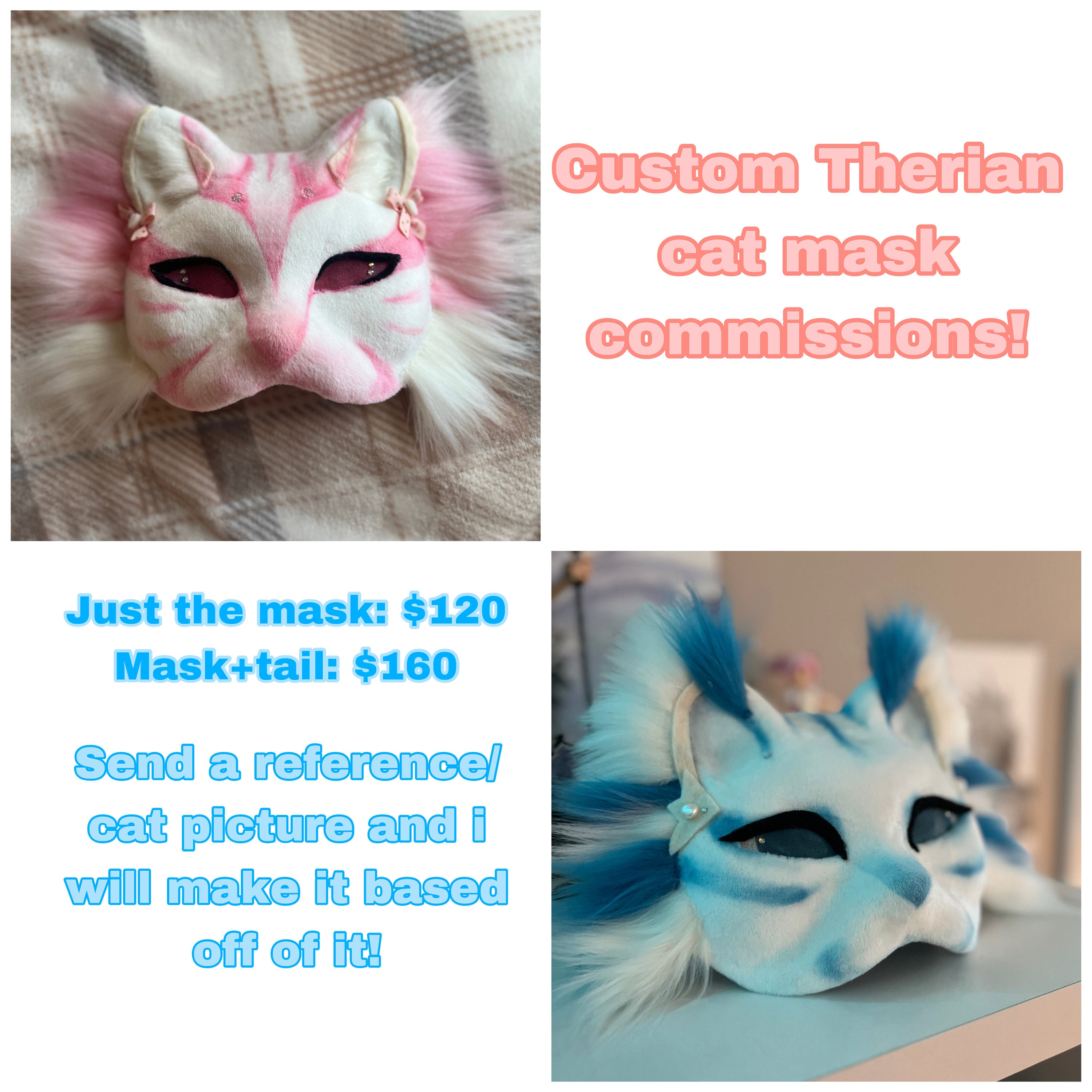 Therian/quadrobics Custom Mask Commissions 