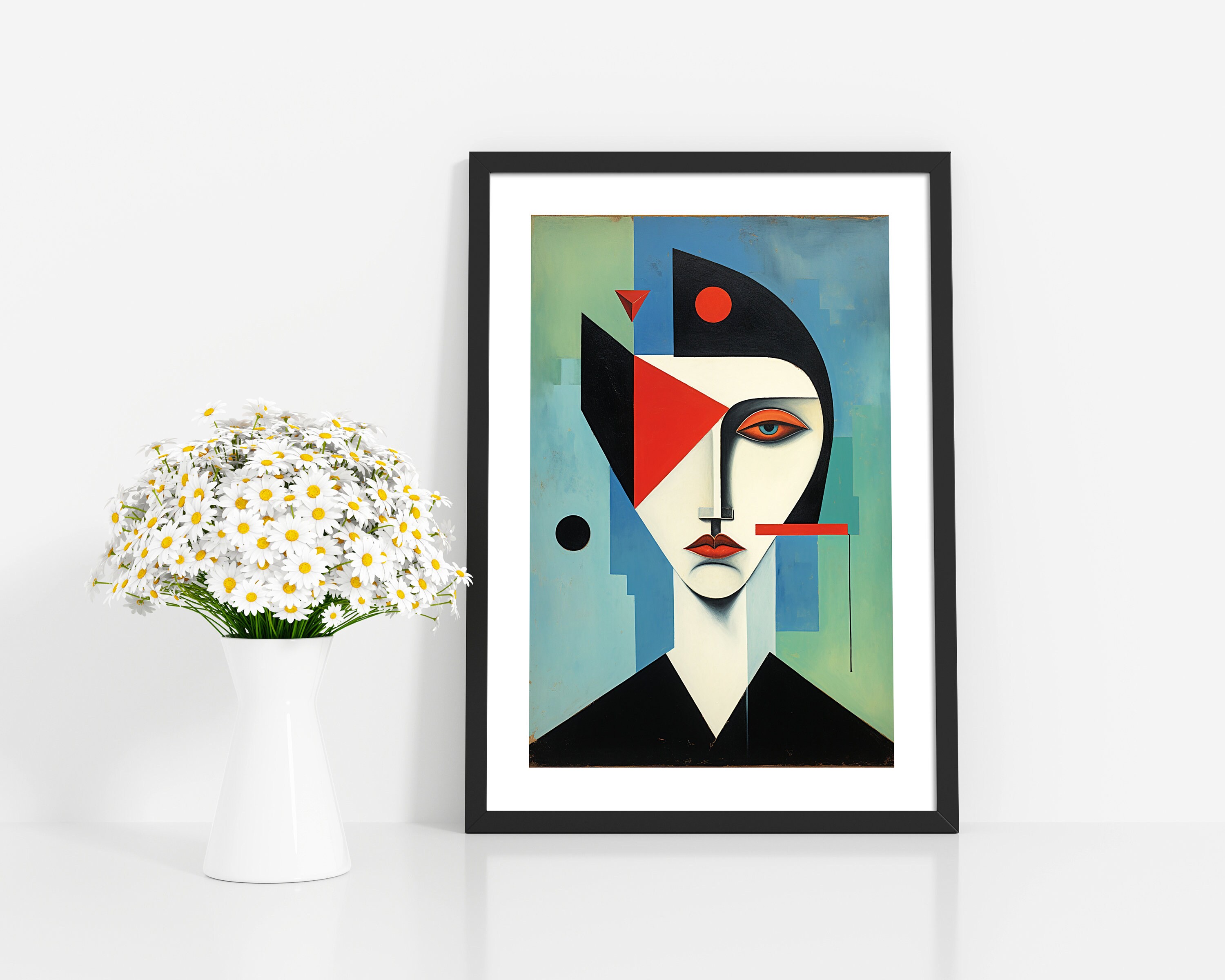 Wassily Kandinsky Abstract Face Art Print, High Quality Large Print