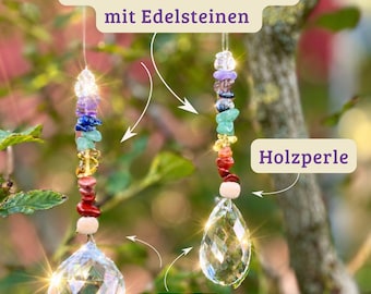 7 Chakras, Piedra preciosa, Atrapasueños, Ideas de regalo para novia, Decoración de ventana, Recuerdo, Decoración colgante para ventana, Regalos de agradecimiento, Atrapasueños