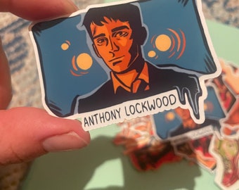 Lockwood and Co stickers Design Anthony Lockwood and Lucy Carlye . Merch Comic-Inspired  Netflix tv series handmade gift