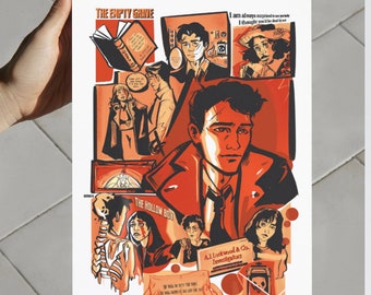 Lockwood and Co Comic Design Anthony Lockwood and lucy Carlye . Merch Comic-Inspired Print Netflix tv series handmade gift