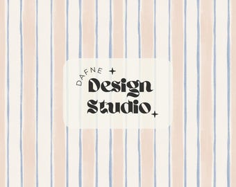 Watercolor Stripes Seamless, Patrón sin costuras pintado a mano en beige y azul, Patrón para bebes, archivo digital uso comercial