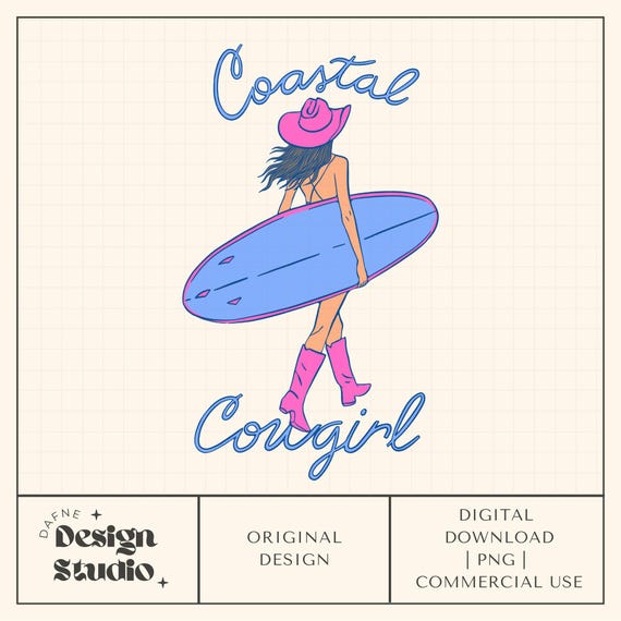 Coastal Cowgirl png, Trendy png, Cowgirl png, Diseño png femenino de moda, Archivo digital, Diseño png popular, Moda png, Preppy png