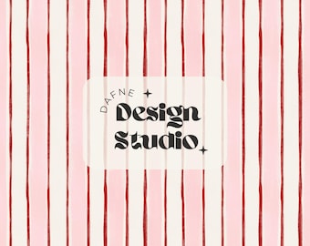 Watercolor Stripes Seamless Pattern, Pink and Red Pattern, Valentine's Day Stripes Seamless Pattern, Digital file for commercial use
