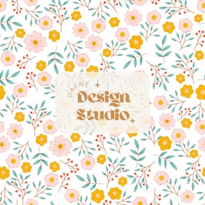 Motif floral sans couture de Pâques et de printemps, motif floral sans couture de jardin, motif pour tissu de sublimation, papier de scrapbooking