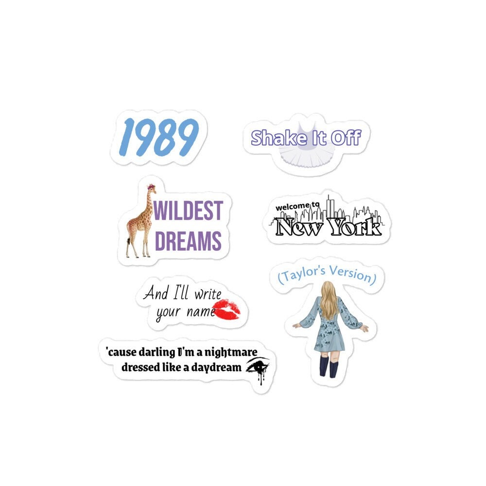 Pack of 50 or 25 High Quality Reusable Taylor Swift Stickers