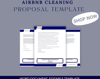 Airbnb cleaning Proposal Template, Cleaning Business Proposal Template, Cleaning Services Bid Template, Cleaning, Janitorial contract,