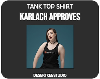 Karlach keurt Baldur's Gate uniseks jersey tanktop goed - RPG-gamercadeau, D&D-videogame