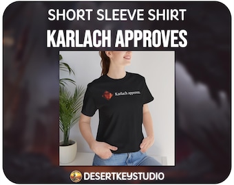 Karlach keurt Baldur's Gate T-shirt met korte mouw goed - RPG-gamercadeau, D&D-videogame, uniseks