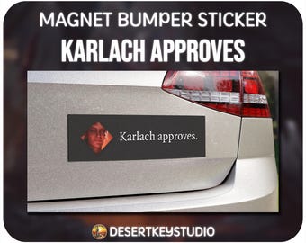 Karlach keurt Baldur's Gate goed 3 automagneten, bumpersticker, sticker, RPG-gamingcadeaus