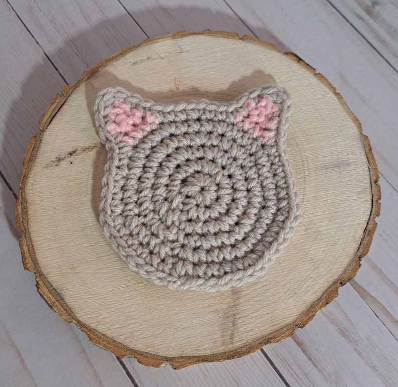 Crochet Cat Coasters image 7