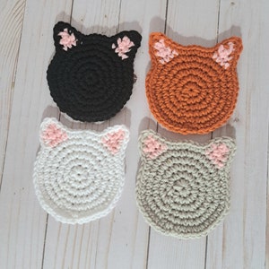 Crochet Cat Coasters image 4