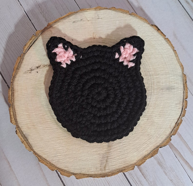 Crochet Cat Coasters image 8