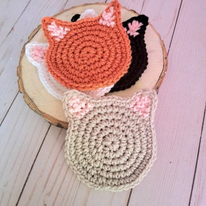 Crochet Cat Coasters image 3