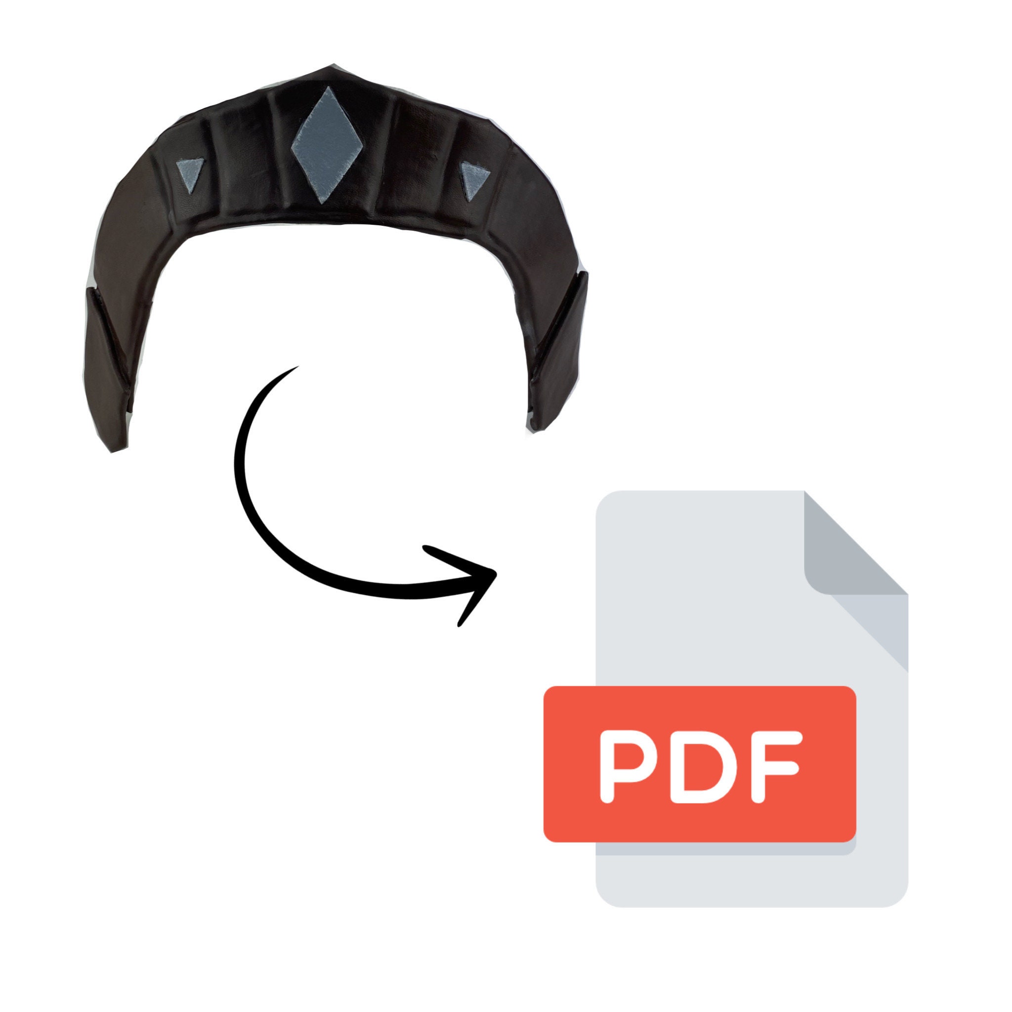 Live Action Ahsoka Inspired Headband Cosplay Blueprint Pattern Perfect