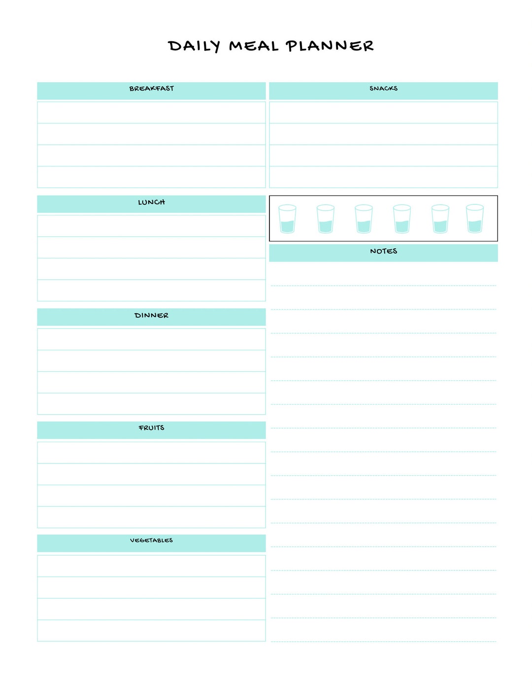 Digital Meal Planner Kitchen Organizer Recipe Saver - Etsy