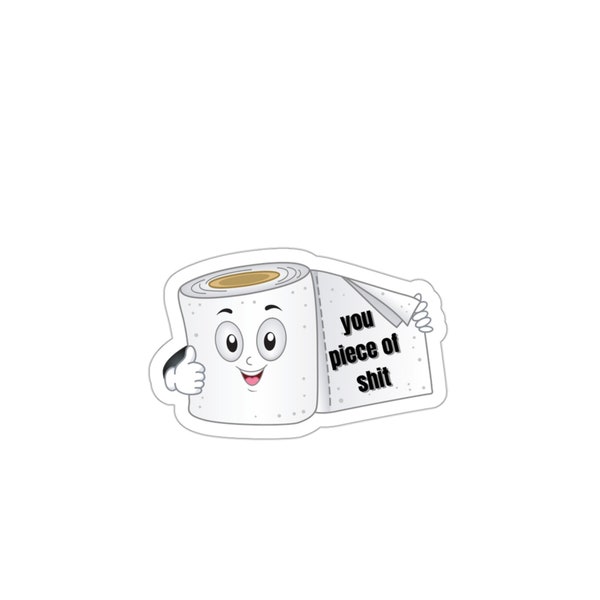 Toilet Paper Sticker Kiss-Cut Sticker