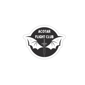 ACOTAR Flight Club Kiss-Cut Sticker