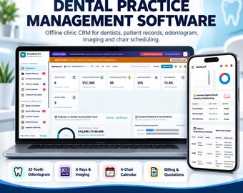 Dental Practice Management Software | Dentist CRM, Patient Records, Odontogram & Offline HTML App