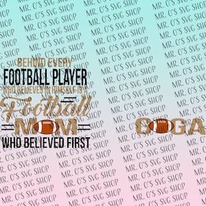 Behind every football player - Football SVG - SVG only - Digital Download