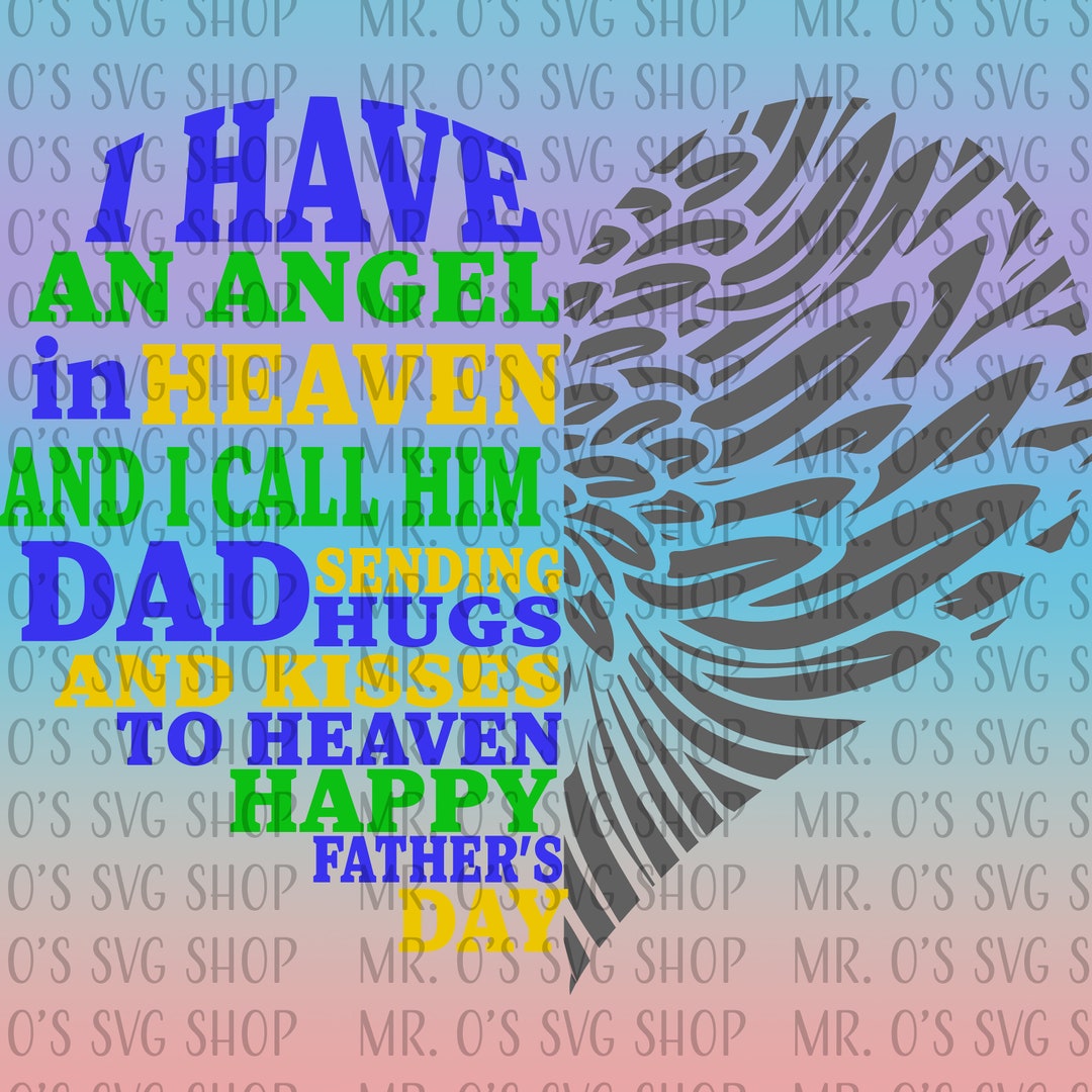 Father's Day Angel - SVG Only - Digital Download - Etsy