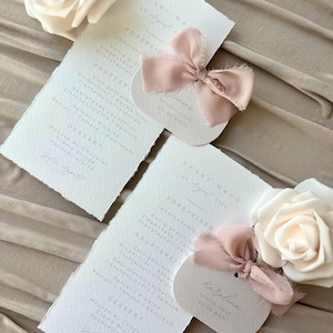 Menükarten Hochzeit | Hochzeitsmenükarte
