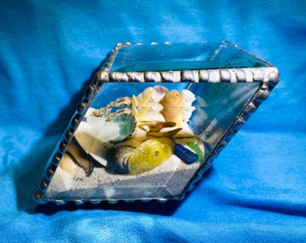 Stained glass and beveled glass sea boxes