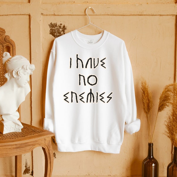 I Have No Enemies Sweatshirt, Thorfinn Karlsefni, Anime Lover Gift, Inspirational Sweatshirt, Unisex Heavy Blend™ Crewneck Sweatshirt