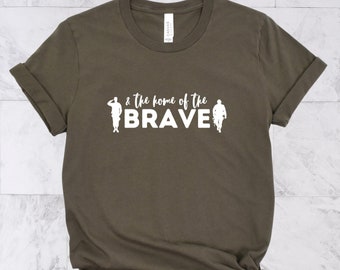 Hogar de la camisa valiente, mamá militar, esposa militar, apoyo militar, apoyo a las tropas, camisa de regreso a casa militar, camisa de mamá soldado