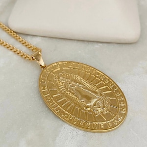 Virgen de Guadalupe, Collar Virgen María, Collar Mexicano, Collar Nuestra Señora de Guadalupe, Joyería de Protección, Regalo Católico, Guadalupe
