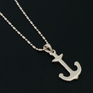 Silver Anchor Necklace, Anchor Necklace, Nautical Necklace, Anchor Charm, Silver Anchor,  Anchor Charm Necklace, Beach Jewelry,