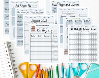 Homeschool Portfolio and Planner Bundle
