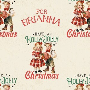 Custom Wrapping Paper Christmas Wrapping Paper Roll Christmas Wrapping Paper Vintage Christmas Morning XMas Wrapping Paper