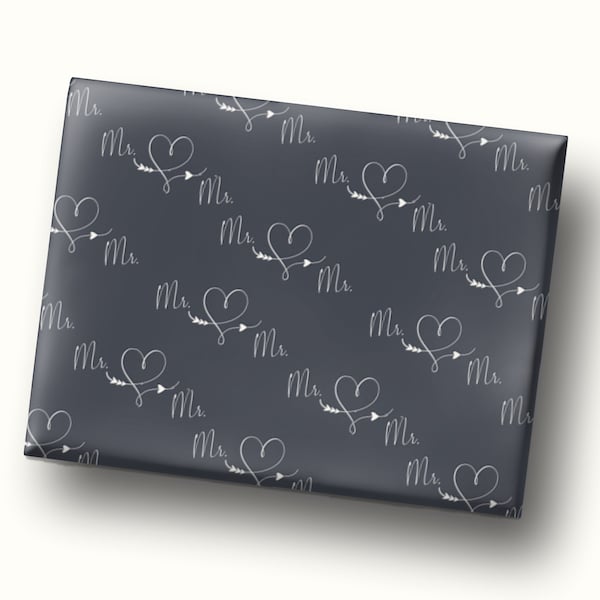 Gay Wedding Wrapping Paper Etsy