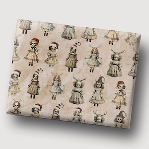 Gothic Christmas Wrapping Paper Goth Xmas Wrapping Paper