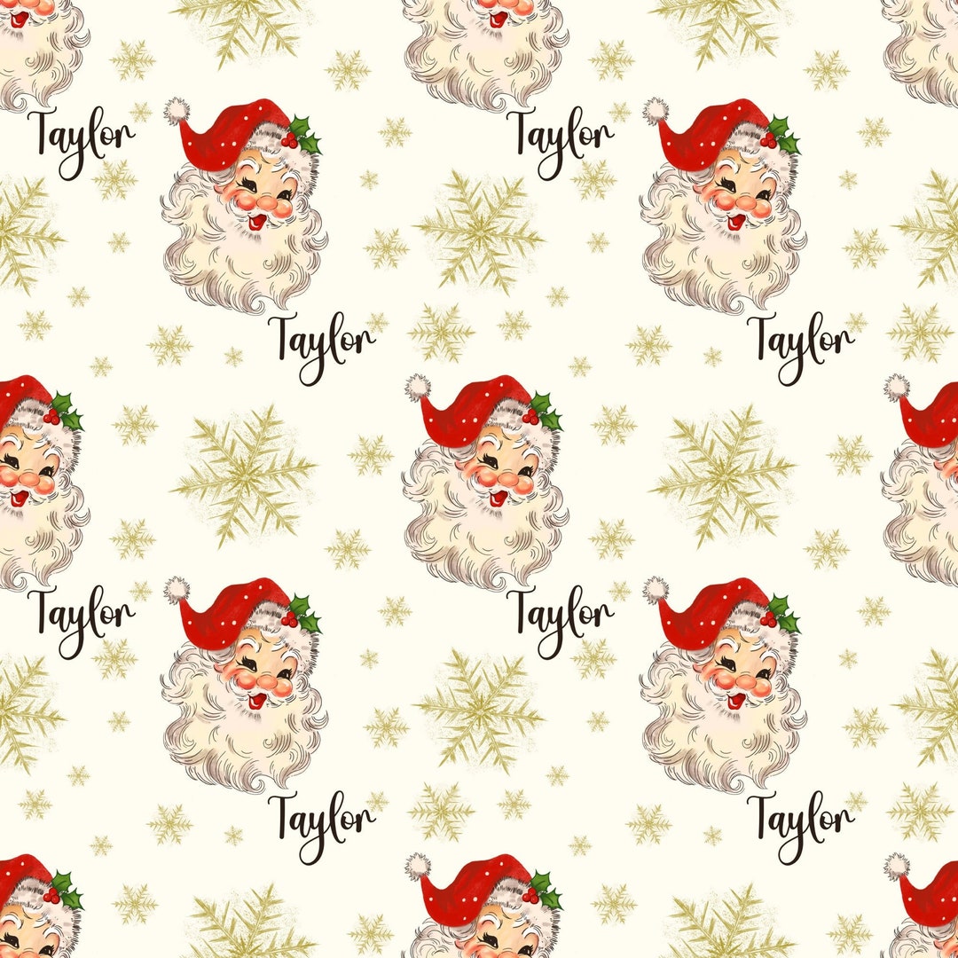 Personalized Christmas Wrapping Paper Christmas Custom Wrapping Paper Santa  Gift Wrap and Craft Paper 