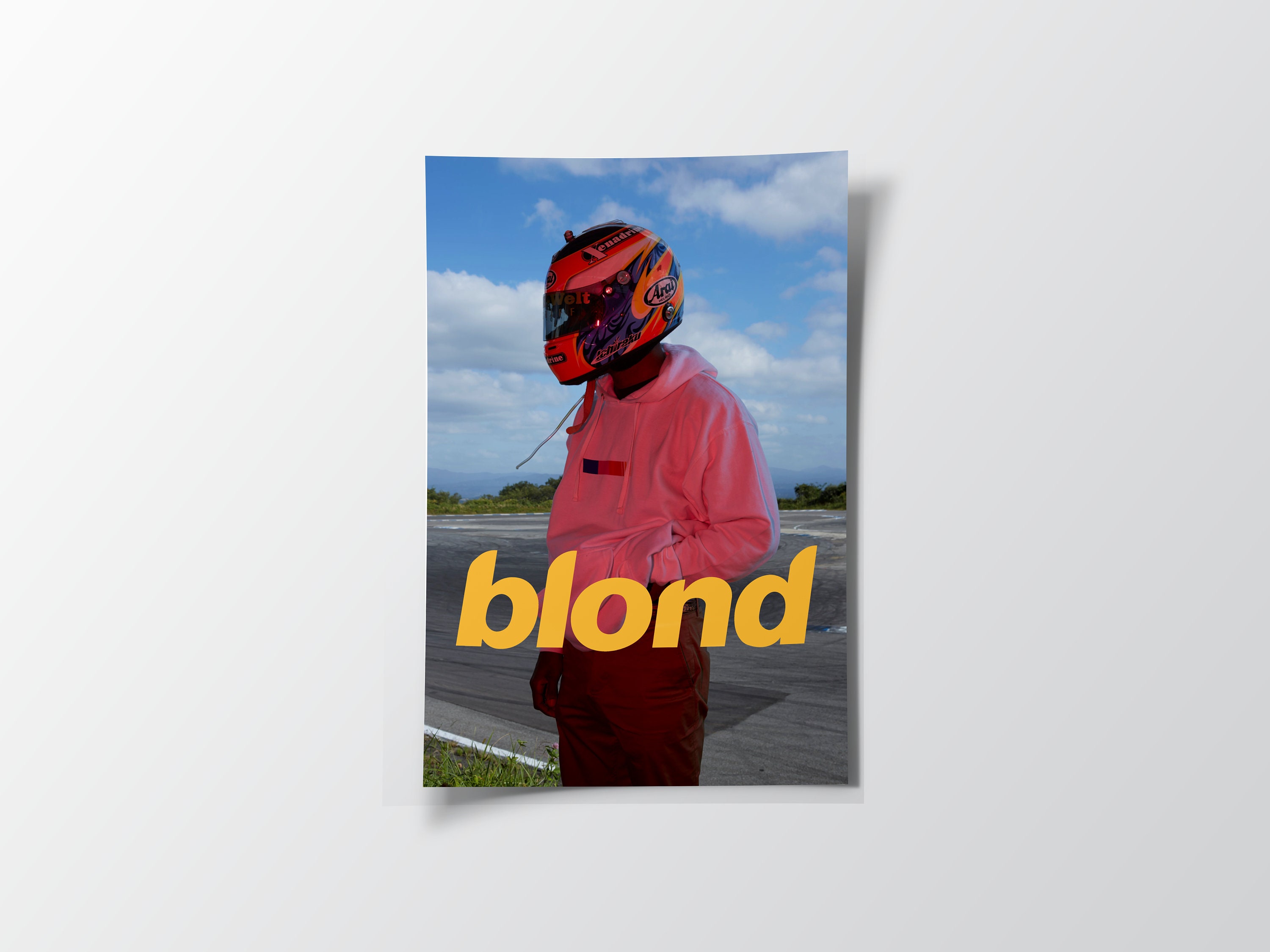 Blond Racing Poster Frank Ocean Blond Poster Frank Ocean Poster White Ferrari - Etsy