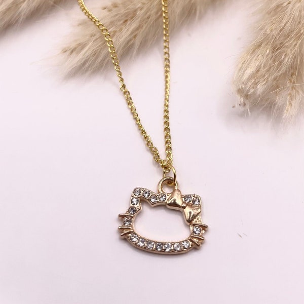 Hello Kitty necklace gold