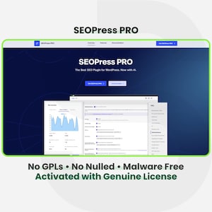 SEOPress Pro - 1 Site 1 Year | Auto Updates | Fast & Secure WordPress Plugin Installation Service
