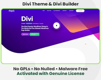 Divi Theme with Divi Builder - 1 Site Lifetime | Auto Updates | Fast & Secure WordPress Plugin Installation Service