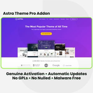 Astra Pro Addon - Genuine WordPress Plugin Installation Service with Automatic Updates.