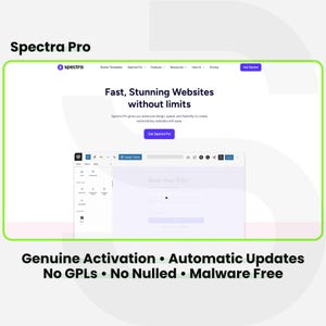 Spectra Pro - 1 Site Lifetime. WordPress Plugin Installation Service with Licensed Automatic Updates.