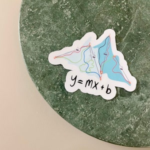 Skiing Snowboarding Die Cut Sticker – Funny Ski Pun Sticker for Luggage, Water Bottles, Laptop